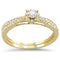 0.42ct 14k Yellow Gold Diamond Promise Engagement Wedding Set - 01SN47
